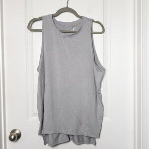 Joy Lab Sleeveless Muscle Tank - L Grey Striped